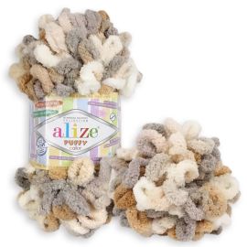 Alizé Priadza Puffy Color 5926 hnedá 100 g 9 m