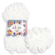 Alizé Priadza Puffy Fine 55 biela 100 g 14 m - cena, porovnanie