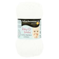 Schachenmayr Baby Smiles Cotton Bamboo 01001 biela 50 g 156 m - cena, porovnanie