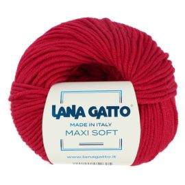 Lana Gatto Maxi Soft 12246 červená 90 m 50 g