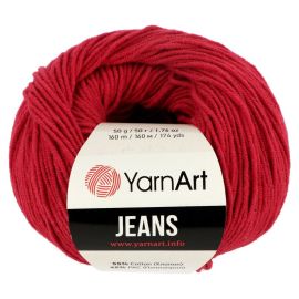 YarnArt Priadza Jeans bordová 51, 50 g, 160 m