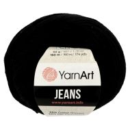 YarnArt Priadza Jeans čierna 53, 50 g, 160 m - cena, porovnanie