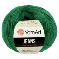 YarnArt Priadza Jeans tmavá zelená 52, 50 g, 160 m - cena, porovnanie