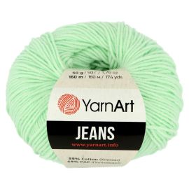 YarnArt Priadza Jeans zelená mint 79, 50 g, 160 m