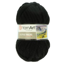 YarnArt Alpine Maxi 661 čierna 250 g 105 m