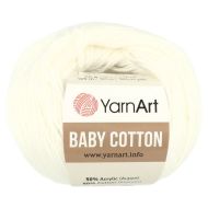 YarnArt Baby Cotton 401 smotanová biela 50 g 165 m - cena, porovnanie