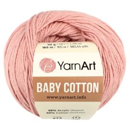 YarnArt Baby Cotton 413 svetlá ružová 50 g 165 m