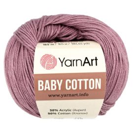 YarnArt Baby Cotton 419 tmavá staroružová 50 g 165 m