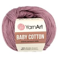 YarnArt Baby Cotton 419 tmavá staroružová 50 g 165 m - cena, porovnanie