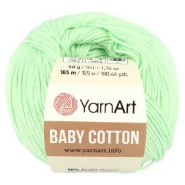 YarnArt Baby Cotton 435 jablková zelená svetlá 50g 165m