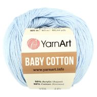 YarnArt Baby Cotton 450 baby modrá 50g 165m - cena, porovnanie