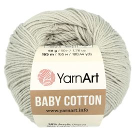 YarnArt Baby Cotton 451 sivo biela 50g 165m
