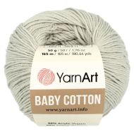 YarnArt Baby Cotton 451 sivo biela 50g 165m - cena, porovnanie