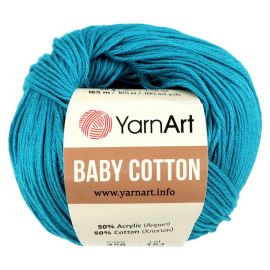 YarnArt Baby Cotton 458 jasná modrá 50g 165m