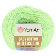 YarnArt Baby Cotton Multicolor 5206 neónová zelená 50g 165m - cena, porovnanie