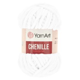 YarnArt Chenille 541 biela 100g 90m