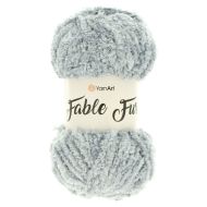 YarnArt Fable Fur 972 sivá 100g 100m - cena, porovnanie