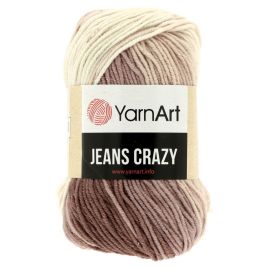 YarnArt Jeans Crazy hnedá 50 g, 160 m