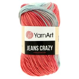 YarnArt Jeans Crazy modro červená 50 g, 160 m 8205