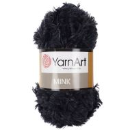 YarnArt Mink 336 čierna 50 g, 75 m - cena, porovnanie