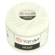 YarnArt Violet 1000 biela 50g 282m - cena, porovnanie