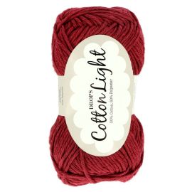 Drops Priadza Cotton Light tmavá červená 50 g, 105 m ID8502