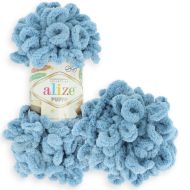 Alizé Puffy 280 modro sivá 100g 9m - cena, porovnanie