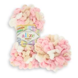 Alizé Puffy Color 6046 ružovo hnedá 9,2 m 100 g