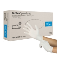 Mercator Medical Jednorazové latexové rukavice Santex púdrované 100ks - cena, porovnanie