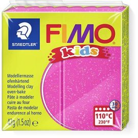 Fimo Kids 8030 42g ružová s trblietkami