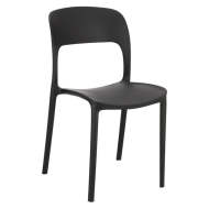 Plastová jedálenská stolička Frankie čierna - cena, porovnanie