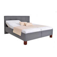 Čalúnená posteľ Mary 160x200, sivá, bez matraca - cena, porovnanie