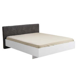 Drevená posteľ Eleri 160x200, biela, bez matraca