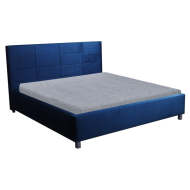 Čalúnená posteľ Lyra 180x200, modrá, bez matraca - cena, porovnanie
