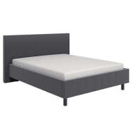Čalúnená posteľ Elsa 160x200, sivá, bez matraca - cena, porovnanie