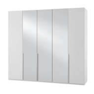 Skříň Moritz - 225/236/58 cm (bílá, zrcadlo) - cena, porovnanie