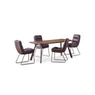 Jedálenský stôl Finn 180x76x90 cm (orech, sivá) - cena, porovnanie