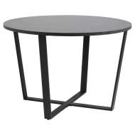 Jedálenský stôl Arden 110x110x75 cm (čierna) - cena, porovnanie