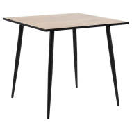 Jedálenský stôl Wyatt 80x80x75 cm (dub, čierna) - cena, porovnanie