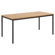 Jedálenský stôl Seal 160x90x74 cm (drevo, čierna) - cena, porovnanie