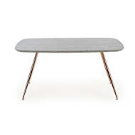 Jedálenský stôl Barco 160x77x90 cm (sivá, zlatá) - cena, porovnanie