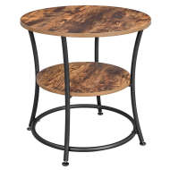 Nočný stolík Pansy (hnedá, 55x55x55 cm) - cena, porovnanie