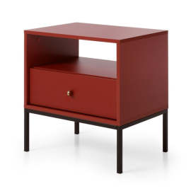 Nočný stolík Pernilla (zásuvka, červená)