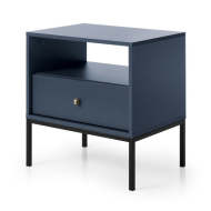 Nočný stolík Pernilla (zásuvka, modrá) - cena, porovnanie