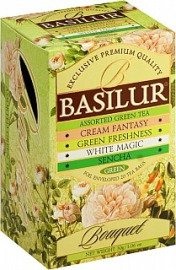 Basilur Assorted Green Bouquet 4x5x1,5g