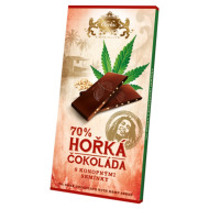 Carla Horká čokoláda 70% s konopnými semienkami 80g - cena, porovnanie