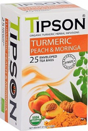 Tipson Organic Turmeric & Peach Moringa 25x1,5g