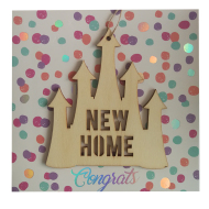 Tabuľka drevená New home - Nový domov - cena, porovnanie