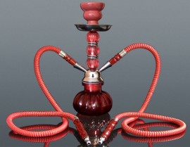 Shisha Fajka vodná 28cm/2 červená