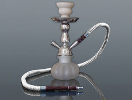 Shisha Fajka vodná 25cm/1 s kufríkom biela